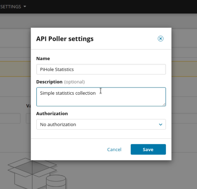 API Poller settings