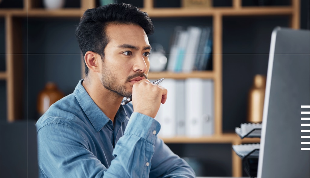 Man at computer