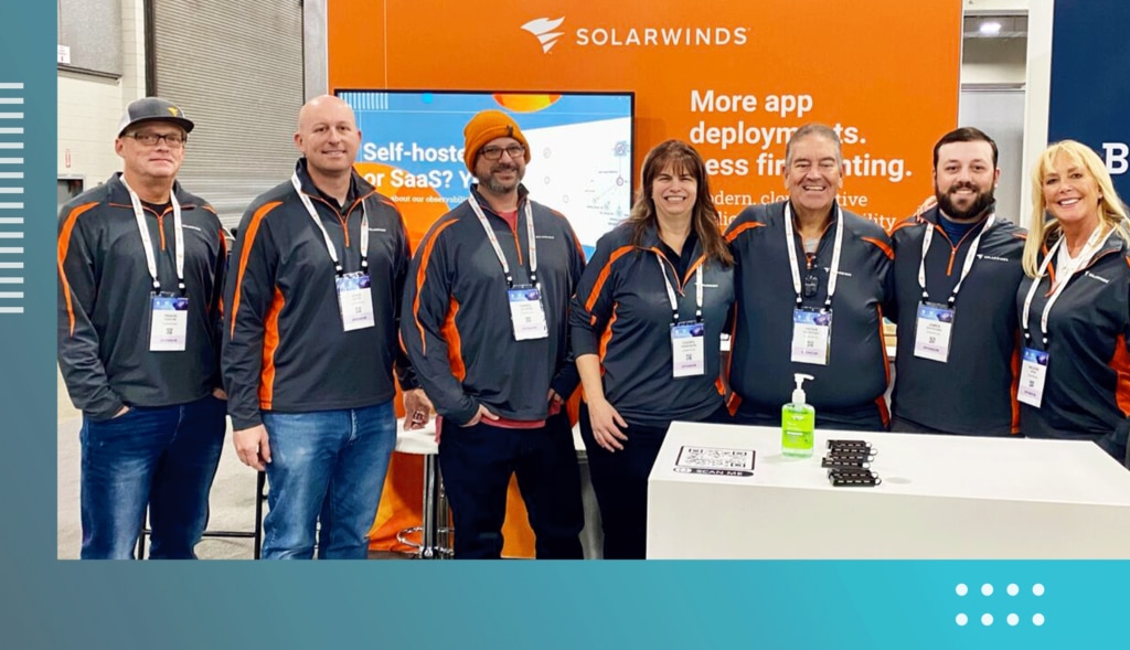 Pete Di Ste4fano and the SolarWinds crew at Kubecon 2024